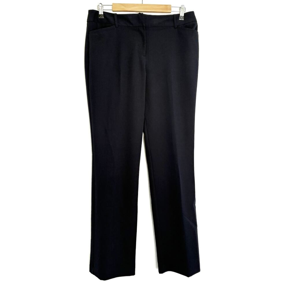 Liz Claiborne Black Audra Dress Pants Contoured Waistband NWT Womens 8